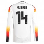 Günstige Fußballtrikots Deutschland Musiala 14 Heimtrikot EURO 2024 Langarm